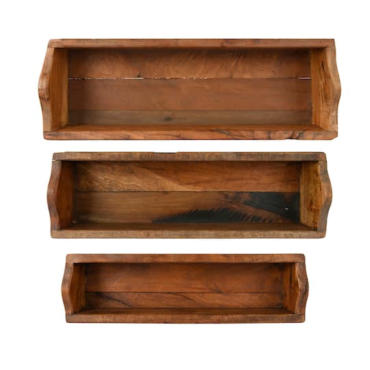 Found Wood Boxes Set, 3ct.